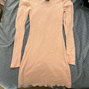 H&M Soft Pink Long Sleeve Dress